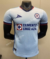 Player Version 2023-2024 Cruz Azul Away Blue Thailand Soccer Jersey AAA-5698