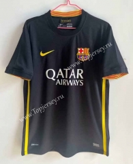 Retro Version 13-14 Barcelona Black Thailand Soccer Jersey AAA-2483