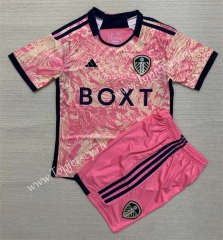 2023-2024 Leeds United 2nd Away Pink Soccer Uniform-AY