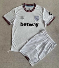 2023-2024 West Ham United Away White Soccer Unifrom-AY