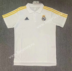 2023-2024 Real Madrid White Thailand Polo Shirt-709