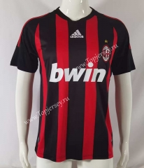 Retro Version 08-09 AC Milan Home Red&Black Thailand Soccer Jersey AAA-503