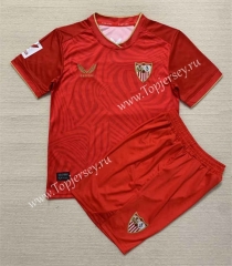 2023-2024 Sevilla Away Red Soccer Uniform -AY