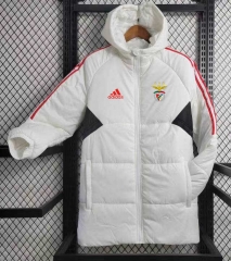 2023-2024 Benfica White Cotton Coat With Hat-GDP