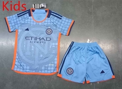 2023-2024 New York City Home Blue Kids/Youth Soccer Uniform-8679