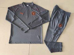 2023-2024 Manchester City Gray Thailand Soccer Tracksuit Uniform-GDP