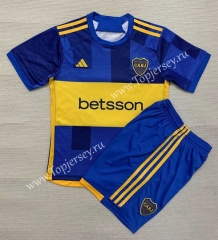 2023-2024 Boca Juniors Home Blue Soccer Uniform-AY