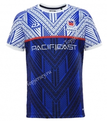 2024 Samoa Away Blue Thailand Rugby Shirt