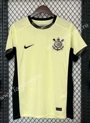 (S-4XL)2023-2024 Corinthians 2nd Away Yellow Thailand Soccer Jersey AAA-9663
