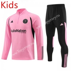 2023-2024 Inter Miami CF Pink Kids/Youth Soccer Tracksuit-411