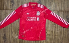 Retro Version 10-11 Liverpool Home Red LS Thailand Soccer Jersey AAA-SL
