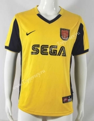 Retro Version 00-01 Arsenal Away Yellow Thailand Soccer Jersey AAA-503
