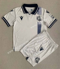 2023-2024 Real Sociedad 2nd Away White Soccer Uniform-AY