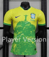 Player Version 2023-2024 Special Version Brazil Yellow Thailand Soccer Jersey AAA-888