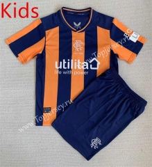 2023-2024 Rangers 2nd Away Orange&Blue Kids/Youth Soccer Uniform-AY