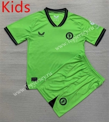 2023-2024 Aston Villa Goalkeeper Green Kids/Youth Soccer Uniform-AY
