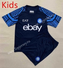 2023-2024 Napoli Blue&Black Kids/Youth Soccer Uniform-AY