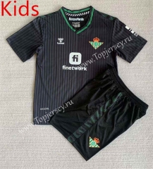 2023-2024 Real Betis 2nd Away Black Kid/Youth Soccer Unifrom-AY