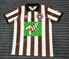 Retro Version 1995 Botafogo de FR Home White&Brown Thailand Soccer Jersey AAA-7568