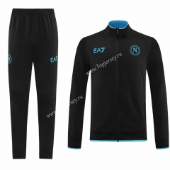2023-2024 Napoli Black Thailand Soccer Jacket Uniform-LH