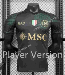 Player Version 2023-2024 Napoli Black Thailand Soccer Jersey AAA-888