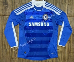 Retro Version 11-12 Chelsea Home Blue LS Thailand Soccer Jersey AAA-SL
