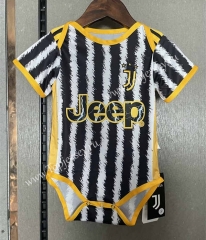 2023-2024 Juventus Home Black&White Baby Soccer Uniform-CS