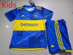 2023-2024 Boca Juniors Home Blue Kids/Youth Soccer Uniform-507