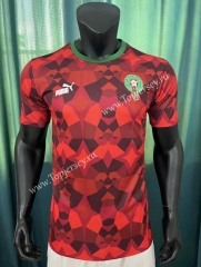 2023-2024 Morocco Home Red Thailand Soccer Jersey AAA-305