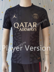 Player Version 2023-2024 Paris 2nd Away Black Thailand Soccer Jersey AAA-807