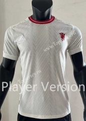 Player Version 2023-2024 Manchester United White Thailand Soccer Jersey AAA-SJ