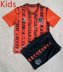 2023-2024 Everton Away Orange Kids/Youth Soccer Uniform-AY