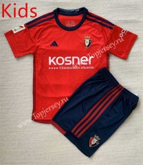2023-2024 CA Osasuna Home Red Kids/Youth Soccer Uniform-AY