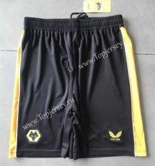 2023-2024 Wolverhampton Wanderers Home Black Thailand Soccer Shorts