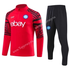 (S-3XL) 2023-2024 Napoli Red Thailand Soccer Tracksuit -GDP