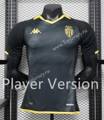 Player Version 2023-2024 Monaco Black Thailand Soccer Jersey AAA-888