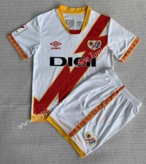 2023-2024 Rayo Vallecano Home White&Red Soccer Unifrom-AY