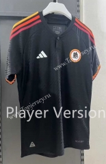 Player Version 2023-2024 Roma 2nd Away Black Thailand Soccer Jersey AAA-518