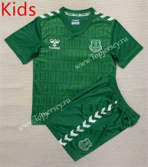 2023-2024 Everton Goalkeeper Green Kids/Youth Soccer Uniform-AY
