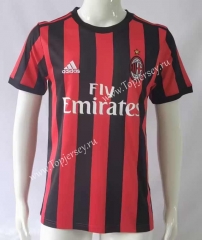 Retro Version 17-18 AC Milan Home Red&Black Thailand Soccer Jersey AAA-503