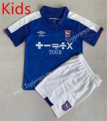 2023-2024 Ipswich Town Home Blue Kids/Youth Soccer Uniform-AY