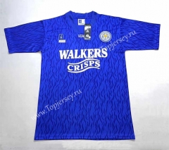 Retro Version 92-94 Leicester City Home Blue Thailand Soccer Jersey AAA-7568
