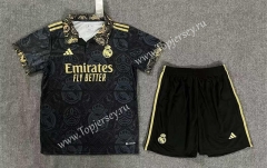 Special Version 2023-2024 Real Madrid Black Soccer Uniform-8975