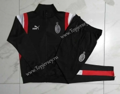 2023-2024 AC Milan Black Thailand Soccer Jacket Uniform-815