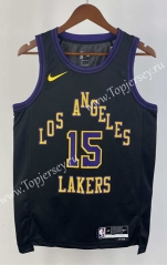 2024 City Edition Los Angeles Lakers Black #15 NBA Jersey-311