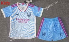2023-2024 Special Version Arsenal Light Blue Kids/Youth Soccer Uniform