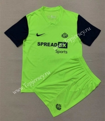 2023-2024 Sunderland AFC 2nd Away Fluorescent Green Soccer Uniform-AY