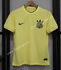 2023-2024 Corinthians 2nd Away Yellow Thailand Soccer Jersey AAA-888