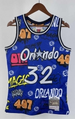Retro Version 94-95 Orlando Magic Blue #32 NBA Jersey-311