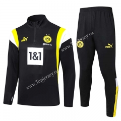 2023-2024 Borussia Dortmund Black Thailand Soccer Tracksuit -815